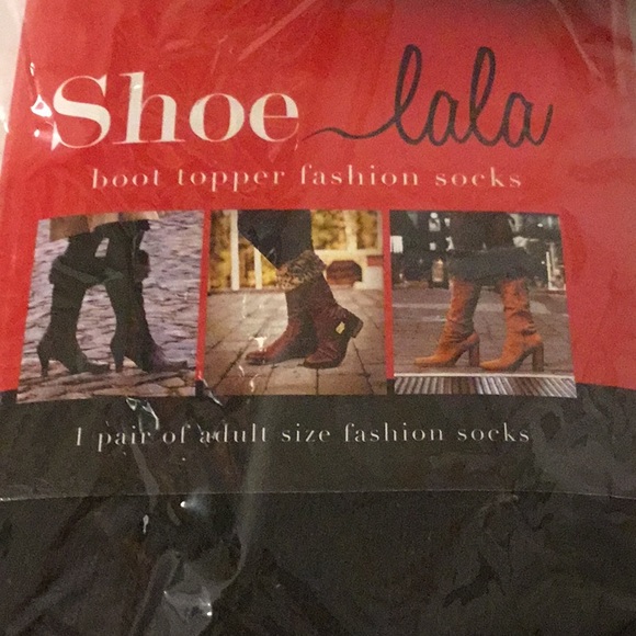 Shoe La La Boot topper fashion socks *NWOT* - Picture 4 of 5